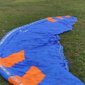 Photo of a Phi Maestro paraglider in size 22, showcasing its features and condition.