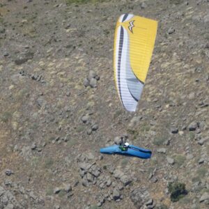 Used MacPara Verve 23 M paraglider, EN C 2-liner, second hand competition wing in excellent condition for sale in Spain