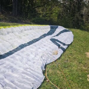 Skywalk Cayenne 6 used paraglider in flight, EN C wing with smooth handling and stable performance